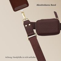 Selencia Handykette mit kleiner Tasche - Mocha Brown