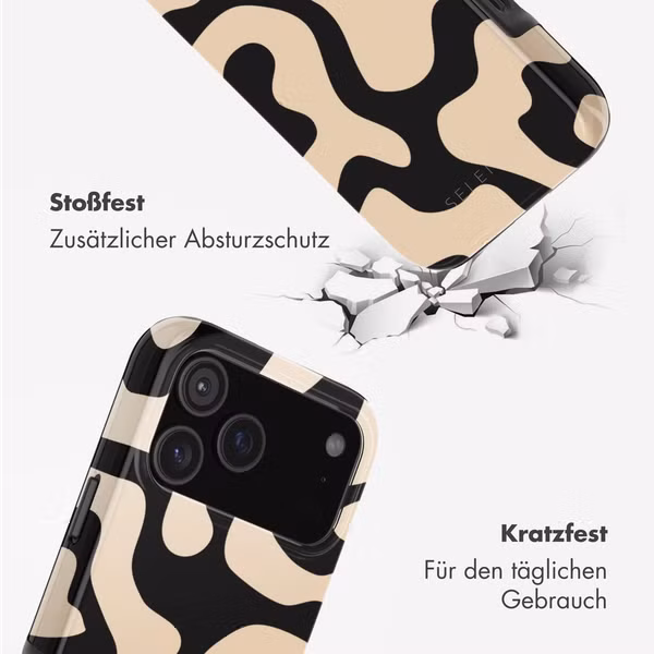 Selencia Vivid Rückabdeckung mit MagSafe Apple iPhone 17 Pro Max - Art Wave Black