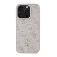 Guess 4G Metal Logo Back Cover MagSafe Apple iPhone 16 Pro - Rosa