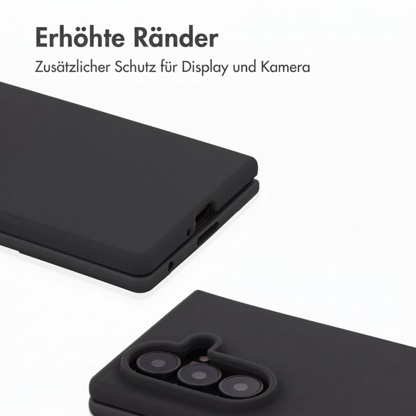 Accezz Liquid Silikoncase Samsung Galaxy Z Fold 8 Ultra - Schwarz