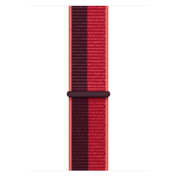 Apple Sport Loop Armband für das  Apple Watch Series 1 t/m 11 / SE / Ultra (44/45/46/49 mm) - Black / Red