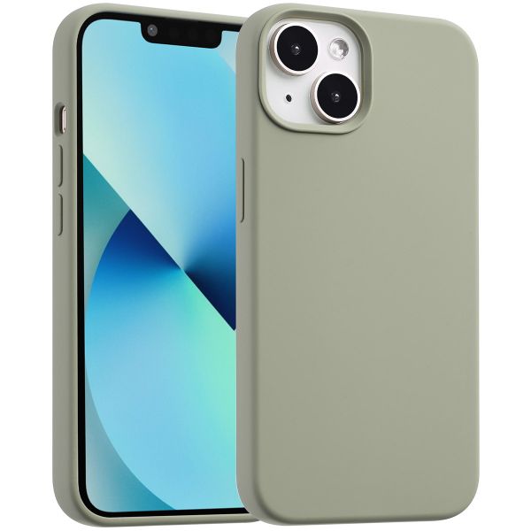 Accezz Liquid Silikoncase mit MagSafe für das iPhone 13 Mini - Cooper Green