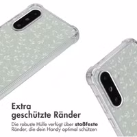 imoshion Design Hülle mit Band Samsung Galaxy A36 - Smoke Green Flowers
