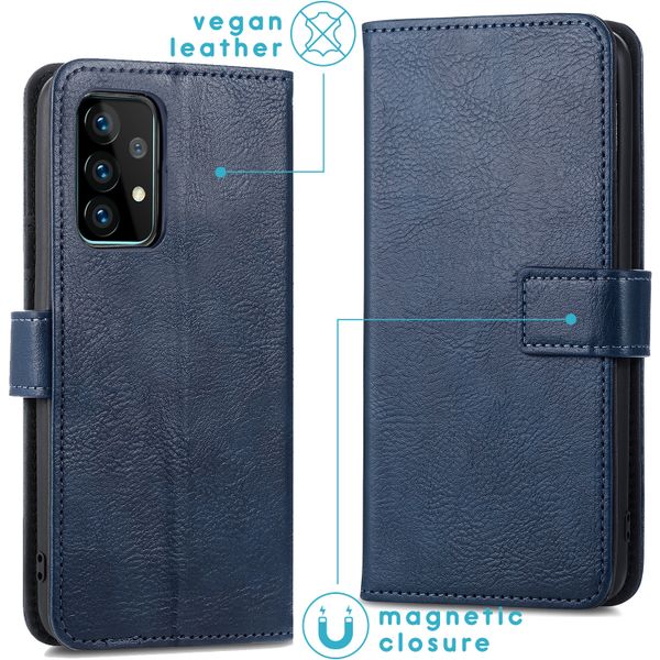 imoshion Luxuriöse Klapphülle Samsung Galaxy A52(s) (5G/4G) - Dunkelblau