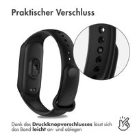 imoshion Silikon Sportarmband für Xiaomi Mi Band 5 / 6 - Schwarz