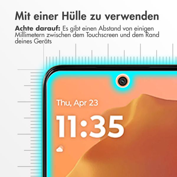 Accezz Gehärtetes Glas Screenprotector für das Motorola Moto G15 / Moto G15 Power