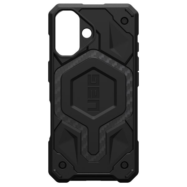 UAG Monarch Backcover für das iPhone 16 - Carbon Fiber