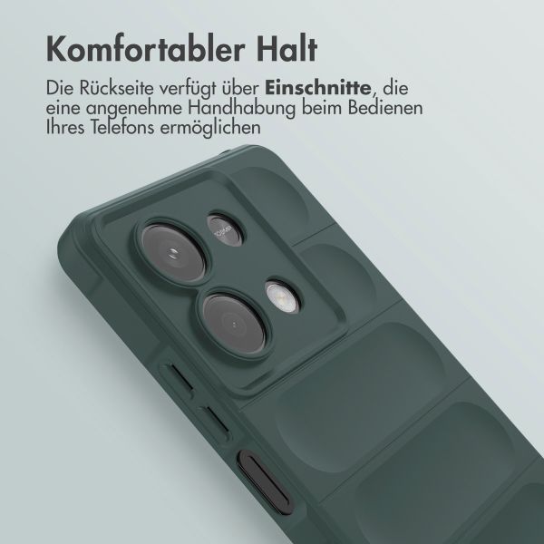 imoshion EasyGrip Back Cover für das Xiaomi Redmi Note 13 (5G) - Dunkelgrün