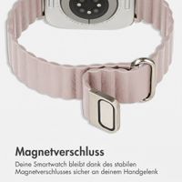 imoshion Magnetisches Kunstlederarmband für Apple Watch | 44/45/46/49 mm - Beige