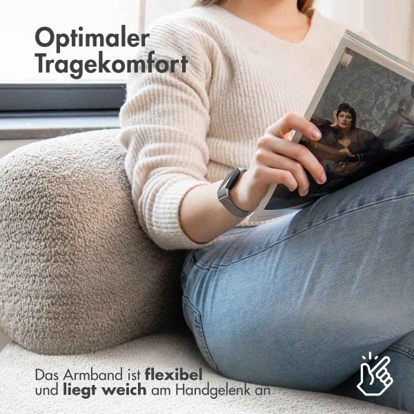 imoshion Magnetisches Milanaise Armband für das  Samsung Gear Fit 2 / 2 Pro - Silber