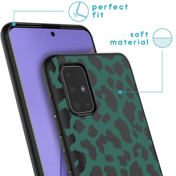 imoshion Design Hülle Samsung Galaxy A51 - Leopard - Grün / Schwarz