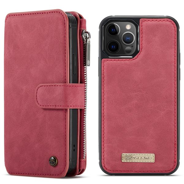 CaseMe Luxuriöse 2-in-1 Portemonnaie-Klapphülle iPhone 12 (Pro)