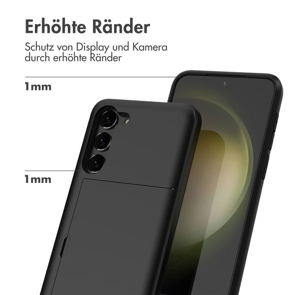 imoshion Backcover mit Kartenfach Samsung Galaxy S23 - Schwarz