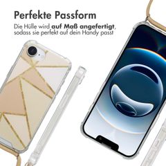 imoshion Design Hülle mit Band Apple iPhone 16e - Beige Graphic