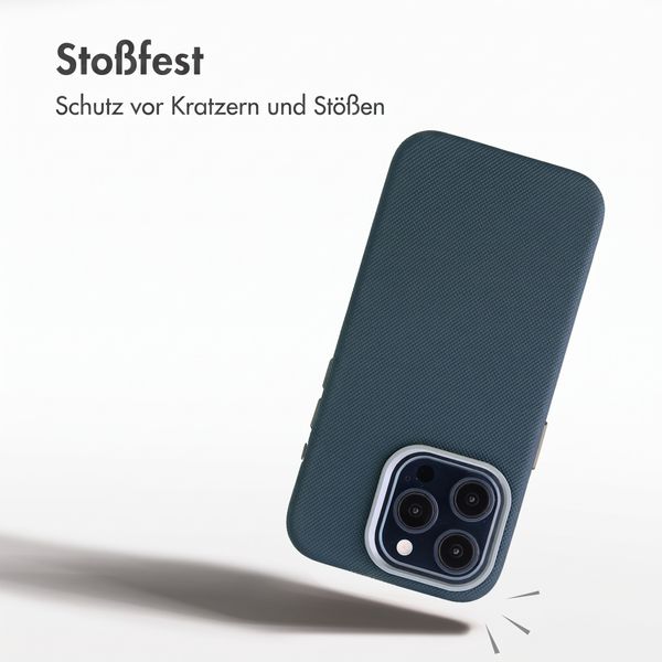 Accezz Mesh Backcover mit MagSafe Apple iPhone 15 Pro - Dunkelblau