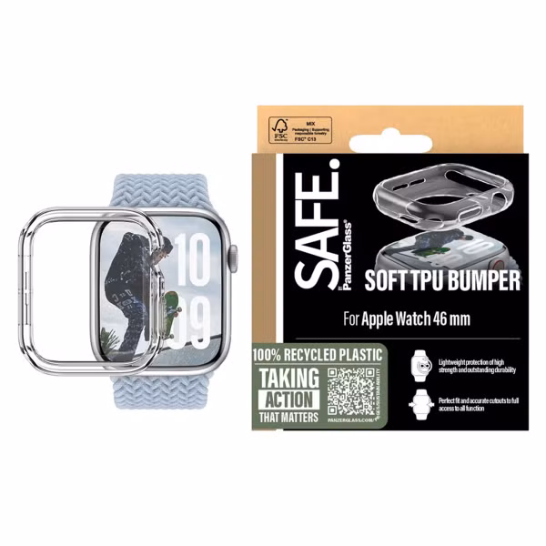 PanzerGlass Bumper für die Apple Watch Series 10 / 11 - 46 mm - Transparent