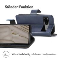 imoshion Luxuriöse Klapphülle Google Pixel 7a - Dunkelblau
