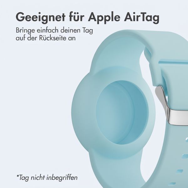 imoshion AirTag Kinderarmband - Halter für Apple AirTag - One Size - Denim Blue