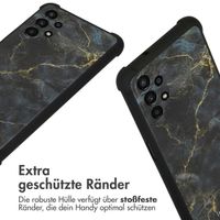 imoshion Design Hülle mit Band für das Samsung Galaxy A13 (4G) - Black Marble