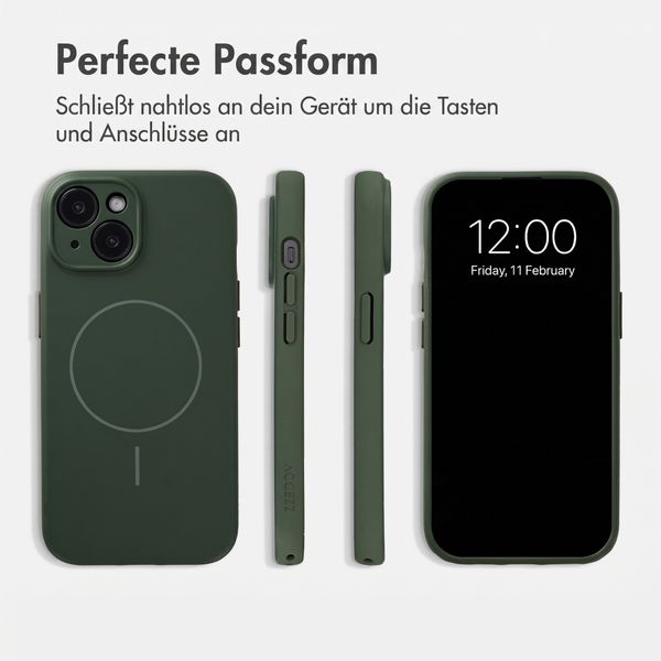 Accezz Grip Backcover mit MagSafe Apple iPhone 13 - Dunkelgrün