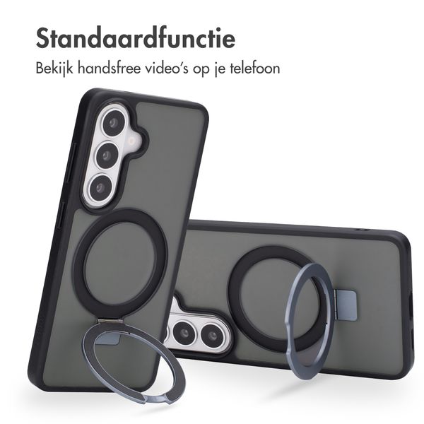 Accezz Ring Stand Backcover mit MagSafe Samsung Galaxy S26 - Schwarz