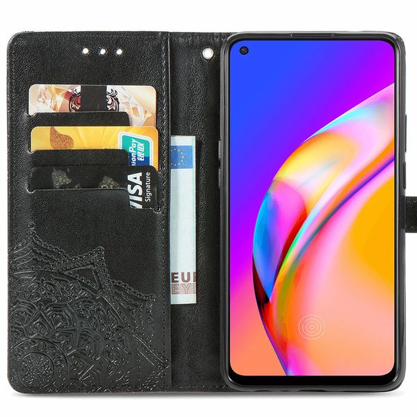 imoshion Mandala Klapphülle Oppo A94 (5G) - Schwarz