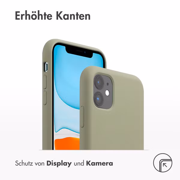 Accezz Liquid Silikoncase mit MagSafe Apple iPhone 11 - Cooper Green