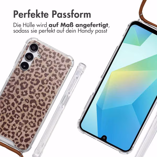 imoshion Design Hülle mit Band Samsung Galaxy A16 - Leopard Mood