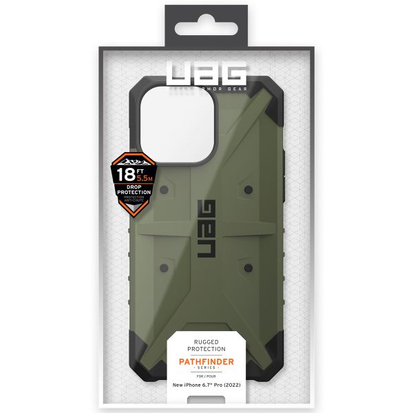 UAG Pathfinder Case für das iPhone 14 Pro Max - Olive