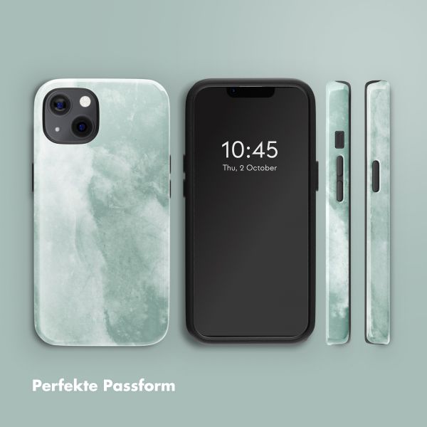 Selencia Vivid Rückabdeckung mit MagSafe Apple iPhone 13 - Marble Grayed Jade