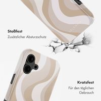 Selencia Vivid Tough Back Cover mit MagSafe für das iPhone 16 - Desert Waves Beige