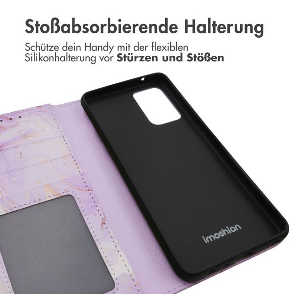 imoshion ﻿Design Klapphülle für das Samsung Galaxy A52(s) (5G/4G) - Purple Marble