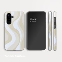 Selencia Vivid Back Cover Samsung Galaxy A57 (5G) - Desert Waves Beige