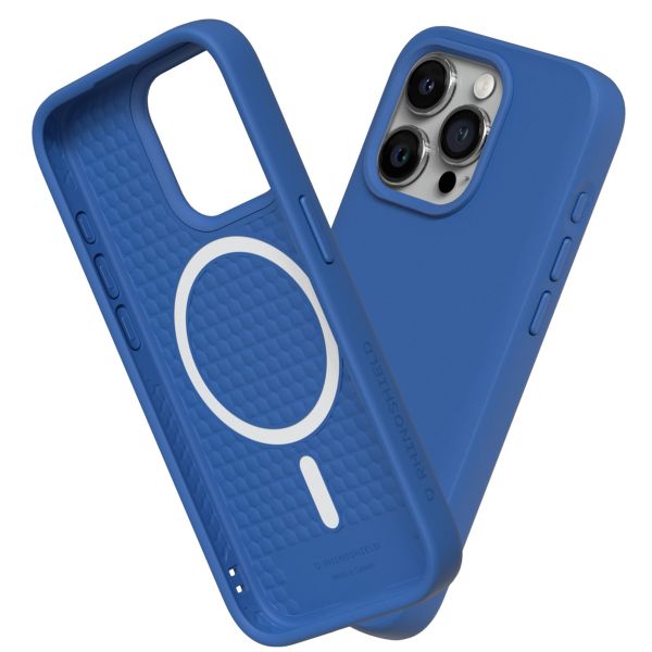 RhinoShield ﻿SolidSuit Back Cover MagSafe für das iPhone 15 Pro Max - Classic Cobalt Blue