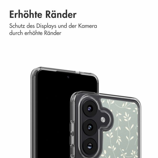 imoshion Design Hülle Samsung Galaxy S26 - Smoke Green Flowers