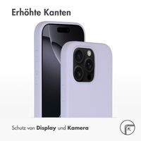 Accezz Liquid Silikoncase mit MagSafe für das Apple iPhone 16 Pro - Violett
