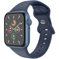 imoshion Silikon-Armband⁺ für  Apple Watch Series 1 t/m 11 / SE / Ultra (44/45/46/49 mm) - Größe M/L - Midnight