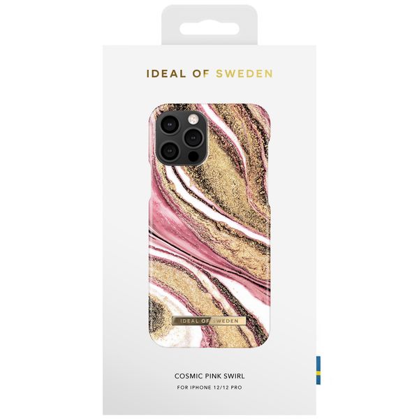 iDeal of Sweden Fashion Back Case iPhone 12 (Pro) - Cosmic Pink Swirl