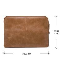 dbramante1928 Skagen Pro+ Sleeve - Laptop Hülle 13 Zoll - Laptop Sleeve - Echtes Leder - MacBook Pro 13 Zoll / Air 13 Zoll - Tan