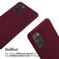 imoshion SilikonHülle mit Band Samsung Galaxy S20 - Dunkelrot