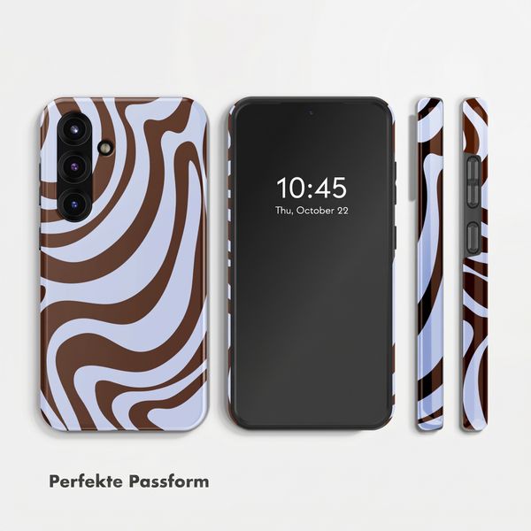 Selencia Vivid Back Cover Samsung Galaxy S25 - Dream Swirl Chocolate