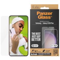 PanzerGlass Refresh Ultra-Wide Fit Anti-Bacterial Screenprotector inkl. Applikator für das Samsung Galaxy S24 Plus