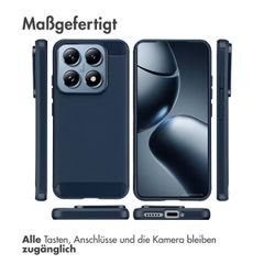 imoshion Brushed Back Cover Xiaomi 14 - Dunkelblau