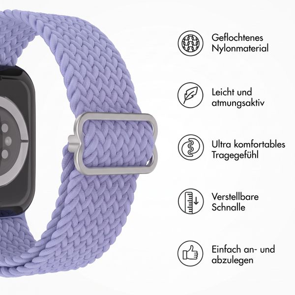 imoshion Gewebtes Nylonarmband für Apple Watch | 38/40/41/42 mm - Lila