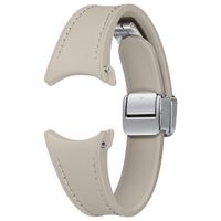 Samsung Original D-Buckle Hybrid-Lederband schlankes S/M für das Galaxy Watch 6 / 6 Classic / 5 / 5 Pro - Etoupe