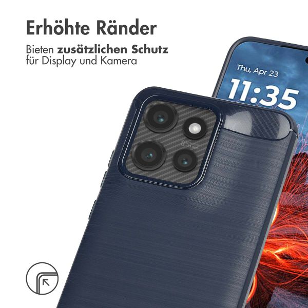 imoshion Brushed Back Cover Motorola Thinkphone 25 / Motorola Edge 50 Neo / Edge 60 Neo - Dunkelblau