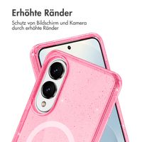 imoshion Sparkle Back Cover mit MagSafe Samsung Galaxy S25 Edge - Rosa