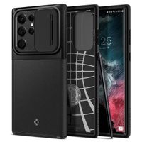 Spigen Optik Armor Kameraschieber für das Samsung Galaxy S22 Ultra - Schwarz