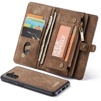 CaseMe Luxuriöse 2-in-1-Portemonnaie-Klapphülle Leder für das Samsung Galaxy A13 (5G) / A04s - Braun