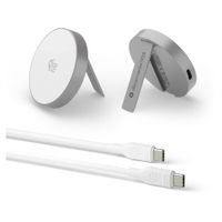 dbramante1928 Re-charge Wireless Magnetic Charger mit Ständer 25W - Silber